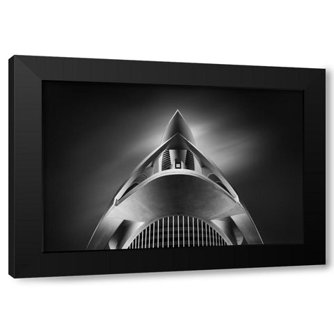 Palau De Les Arts Black Modern Wood Framed Art Print by Figueras, Antoni