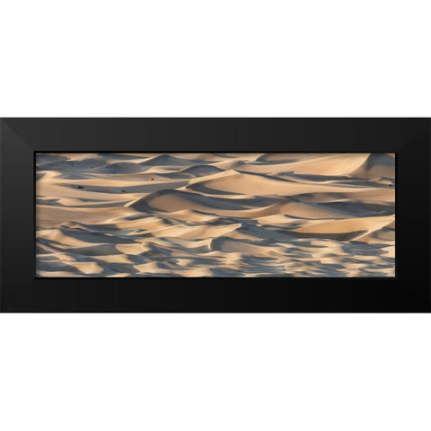 Sand Waves Black Modern Wood Framed Art Print by Chapman, Michael