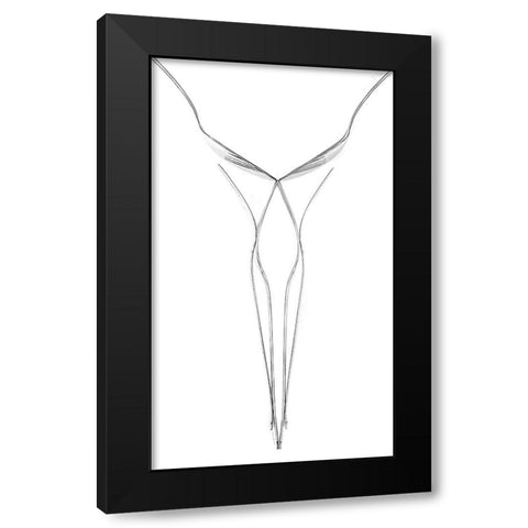 Female Figure Black Modern Wood Framed Art Print with Double Matting by Allmaier, Michael