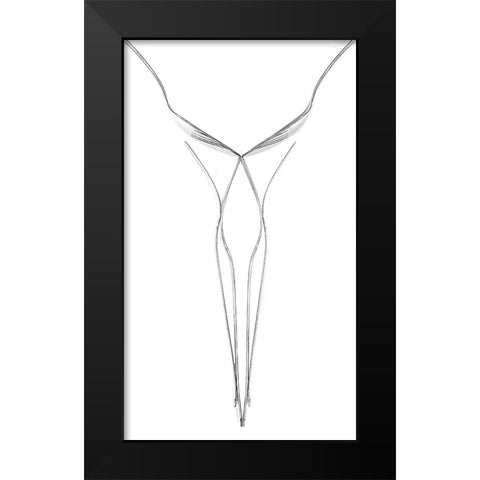 Female Figure Black Modern Wood Framed Art Print by Allmaier, Michael
