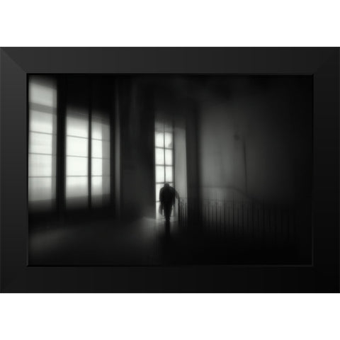 So Much And So Little Black Modern Wood Framed Art Print by Pimenta, Jorge