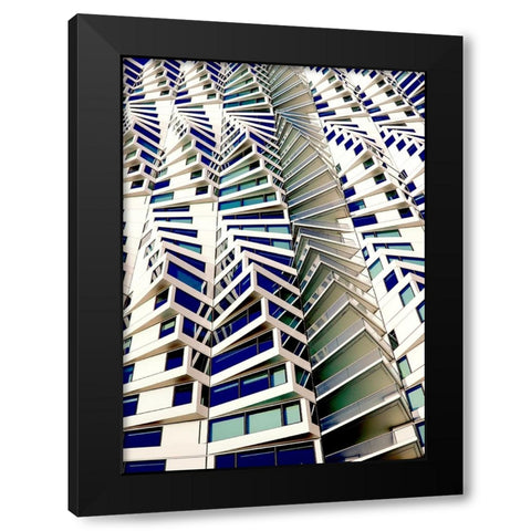Rooms with a view Black Modern Wood Framed Art Print with Double Matting by Wechsler, Robin
