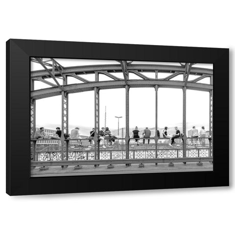 Quitting Time I Black Modern Wood Framed Art Print with Double Matting by Richter, Regine