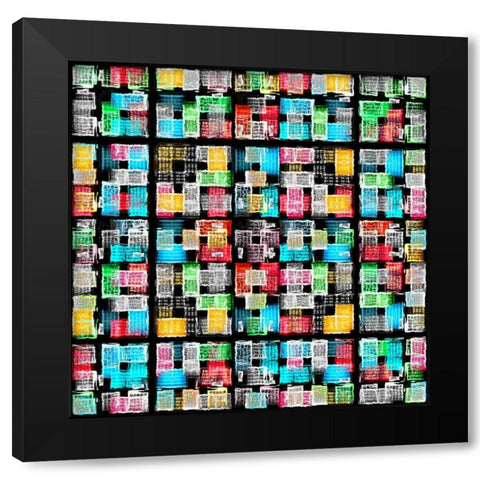 Amsterdam 52 Black Modern Wood Framed Art Print with Double Matting by Shrayer, Igor