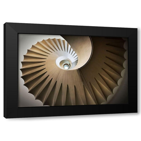 Looking Up Black Modern Wood Framed Art Print with Double Matting by Reichert, Renate