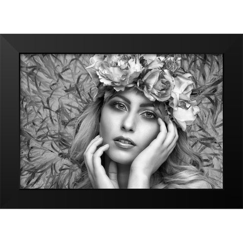 Summer Dream Black Modern Wood Framed Art Print by Watkins, Carmen