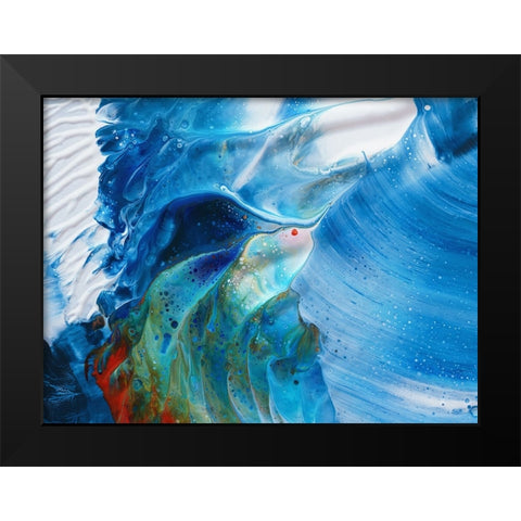 Flying Into The Waves Black Modern Wood Framed Art Print by Westum, Heidi
