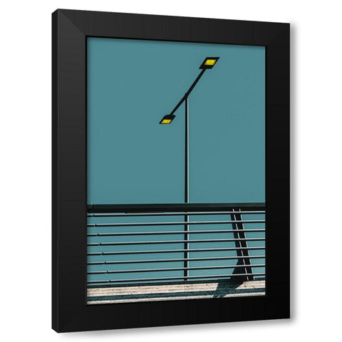 Daylight Black Modern Wood Framed Art Print with Double Matting by Ruckert, Stephan