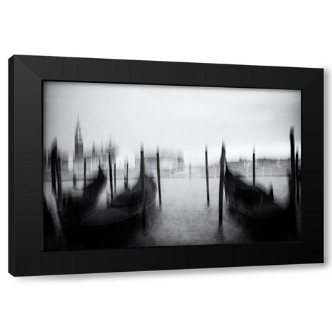 Sognare a Venezia Black Modern Wood Framed Art Print with Double Matting by Hullot Scalvenzi, Benjamine
