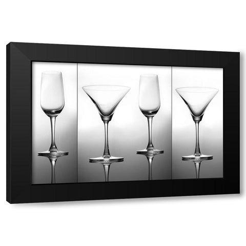 Still Life Art Black Modern Wood Framed Art Print with Double Matting by Dhuper, Sumit