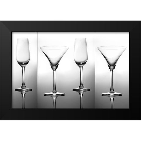 Still Life Art Black Modern Wood Framed Art Print by Dhuper, Sumit