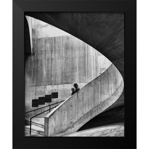 The Curve Black Modern Wood Framed Art Print by Mukherjee, Debarshi