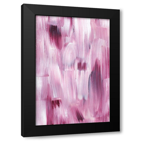 Love Enough Black Modern Wood Framed Art Print by uplusmestudio