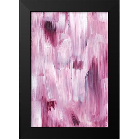 Love Enough Black Modern Wood Framed Art Print by uplusmestudio