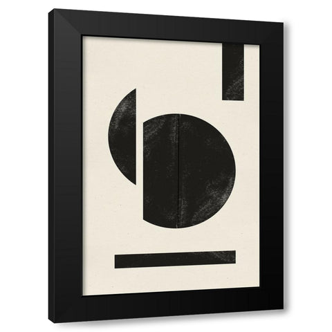 Zen Nr1 Black Modern Wood Framed Art Print by The Miuus Studio