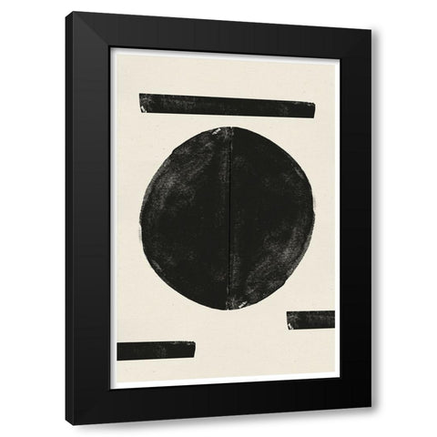 Zen Nr3 Black Modern Wood Framed Art Print with Double Matting by The Miuus Studio