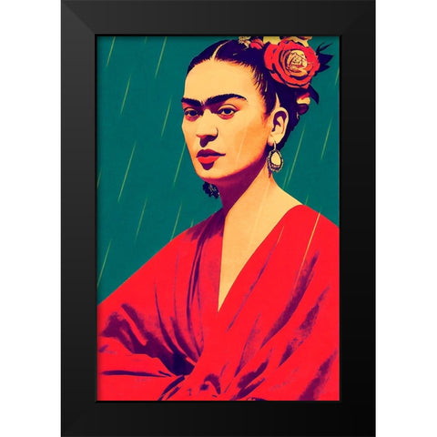 Enjoy Every Moment Black Modern Wood Framed Art Print by Treechild