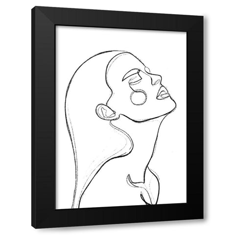 The Heat Black Modern Wood Framed Art Print with Double Matting by Treechild