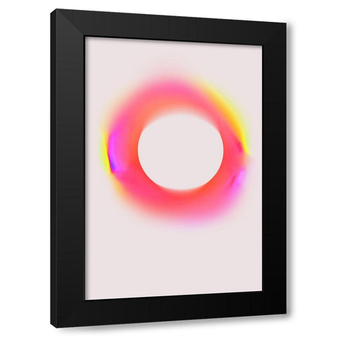 Space No 3 Black Modern Wood Framed Art Print by Treechild