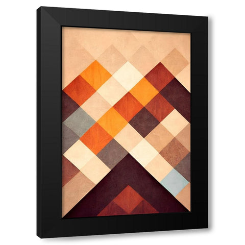 The Pyramid Black Modern Wood Framed Art Print by Treechild