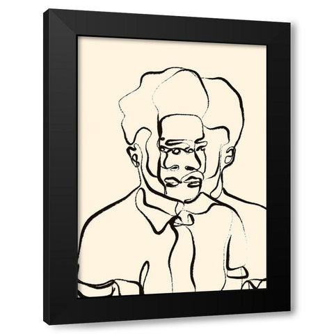 The Past And The Future Black Modern Wood Framed Art Print by Treechild