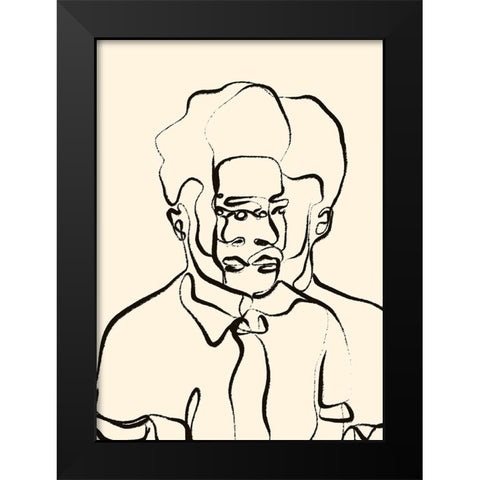 The Past And The Future Black Modern Wood Framed Art Print by Treechild