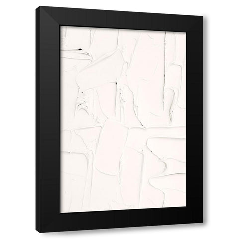 Mud Texture 04 Black Modern Wood Framed Art Print with Double Matting by Pictufy Studio III