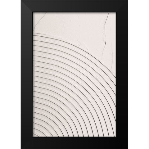 Mud Texture 07 Black Modern Wood Framed Art Print by Pictufy Studio III