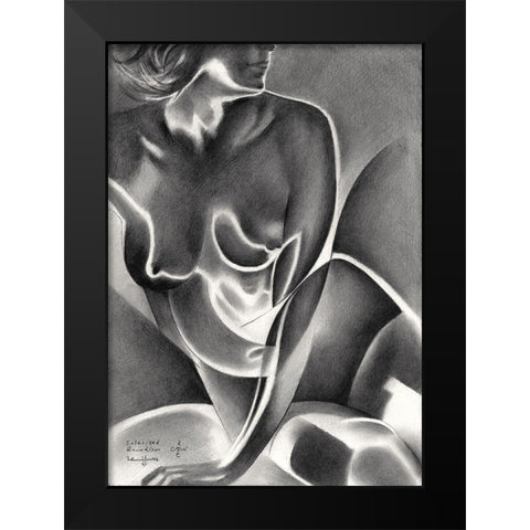 Solarised Roundism - 16-06-22 Black Modern Wood Framed Art Print by Akkers, Corne