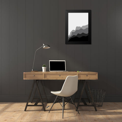 Mono Black Modern Wood Framed Art Print by Grace Agustin, Wendy