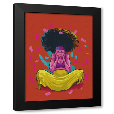 the color queen Black Modern Wood Framed Art Print with Double Matting by msonthe, Joshua
