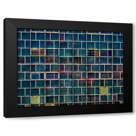stories Black Modern Wood Framed Art Print with Double Matting by Surleac, Marius