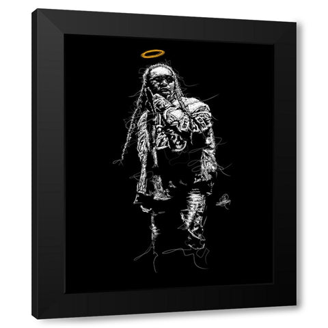 Take off Black Modern Wood Framed Art Print with Double Matting by Saltson, Joseph