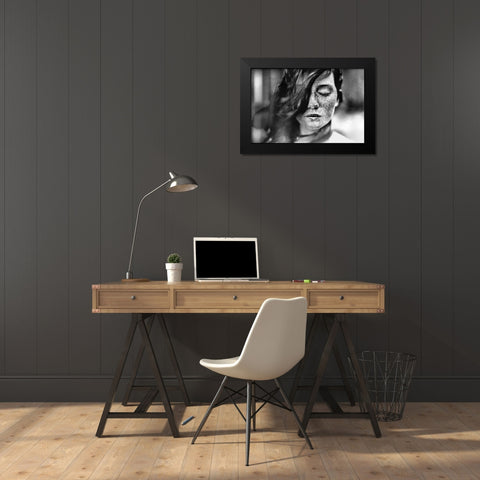 Hopes Unseen Black Modern Wood Framed Art Print by Hur, Lars