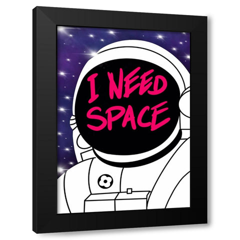I need spece Black Modern Wood Framed Art Print by Harstedt, Tomas