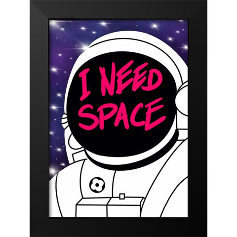I need spece Black Modern Wood Framed Art Print by Harstedt, Tomas