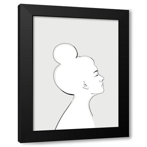 Sanyu portrait Black Modern Wood Framed Art Print with Double Matting by Laiz Blursbyai, Rosana