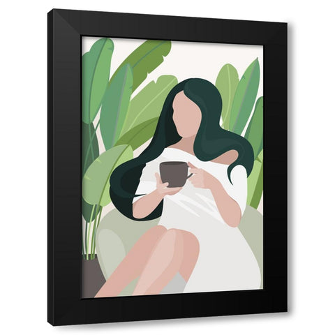 Relax time Black Modern Wood Framed Art Print with Double Matting by Laiz Blursbyai, Rosana