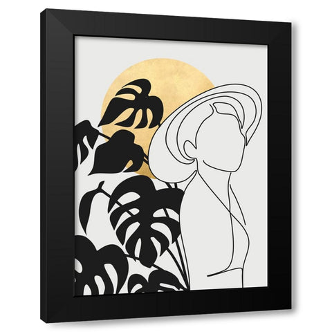Lanie in the sun Black Modern Wood Framed Art Print with Double Matting by Laiz Blursbyai, Rosana