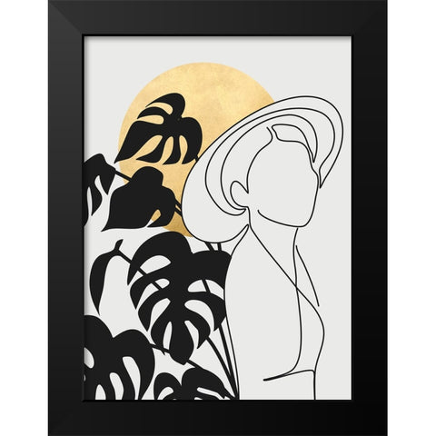 Lanie in the sun Black Modern Wood Framed Art Print by Laiz Blursbyai, Rosana
