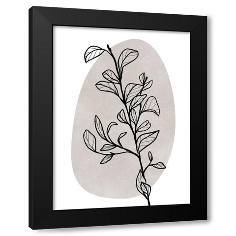 Garran I Black Modern Wood Framed Art Print with Double Matting by Laiz Blursbyai, Rosana
