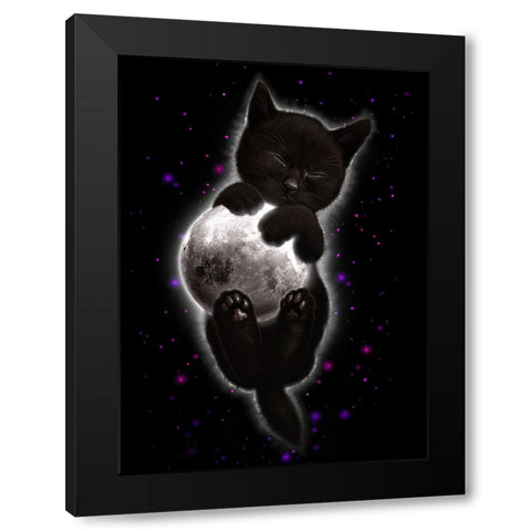 Norma Black Modern Wood Framed Art Print by Lawless, Adam