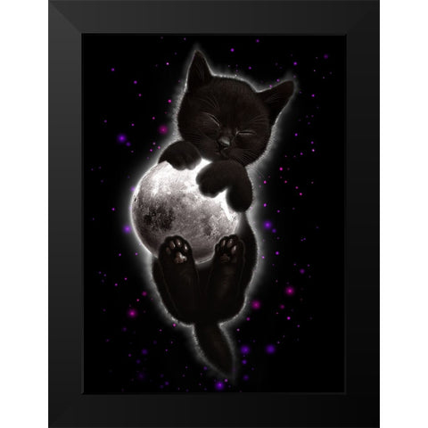Norma Black Modern Wood Framed Art Print by Lawless, Adam