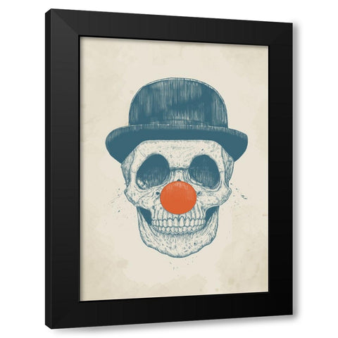 Dead Clown Black Modern Wood Framed Art Print with Double Matting by Solti, Balazs