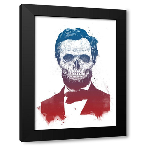 Dead Lincoln Black Modern Wood Framed Art Print with Double Matting by Solti, Balazs