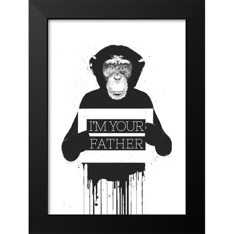 Im your father II Black Modern Wood Framed Art Print by Solti, Balazs