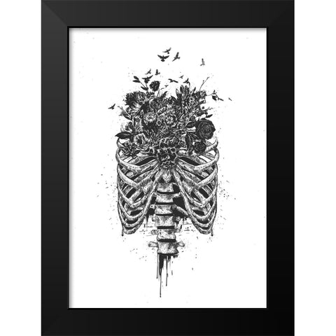 New life Black Modern Wood Framed Art Print by Solti, Balazs