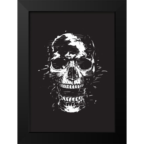 Scream (bw) Black Modern Wood Framed Art Print by Solti, Balazs