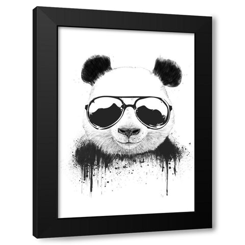 Stay Cool Black Modern Wood Framed Art Print with Double Matting by Solti, Balazs