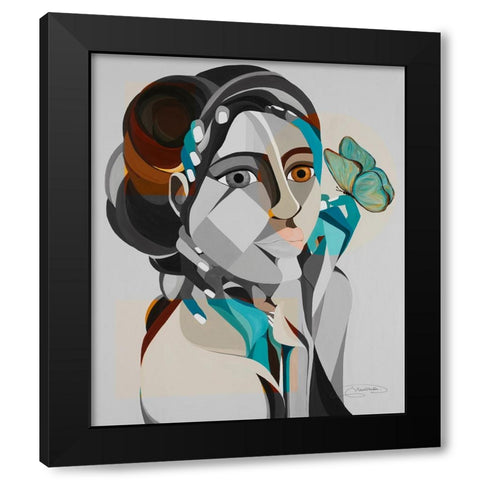 Hands of Change Black Modern Wood Framed Art Print with Double Matting by Florea, Simona